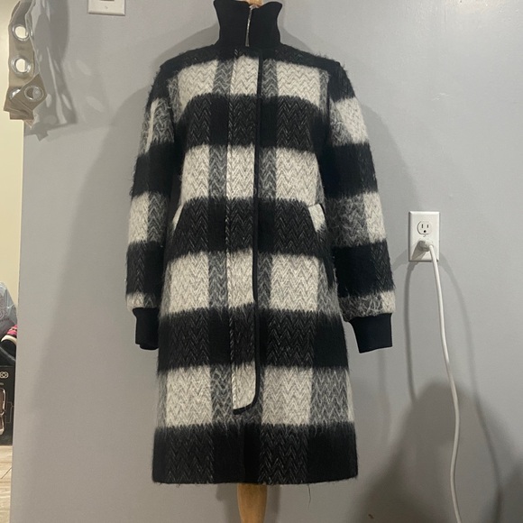 NVLT Jackets & Blazers - NVLT Black and White Plaid Coat